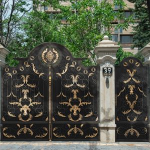 wrought iron gate